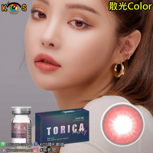 【散光】Lensme Torica Flexfit Toneup Deep Red 토리카 플렉스핏 딥레드 (난시 교정용) 每月抛棄散光彩妝隱形眼鏡